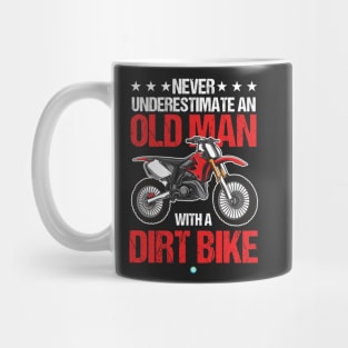 Motocross Cool Old Man Dirt Bike Gift Idea Mug